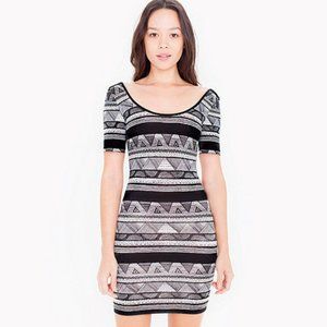 American Apparel Double U-Neck Dress Afrika Print
